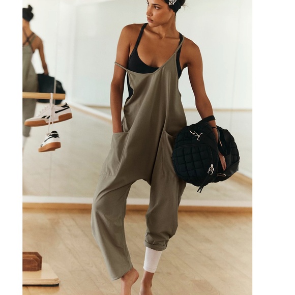 FP Movement by Free People Pants - LIKE NEW Free People Hot Shot Onesie in Sea Grass (Size XS)